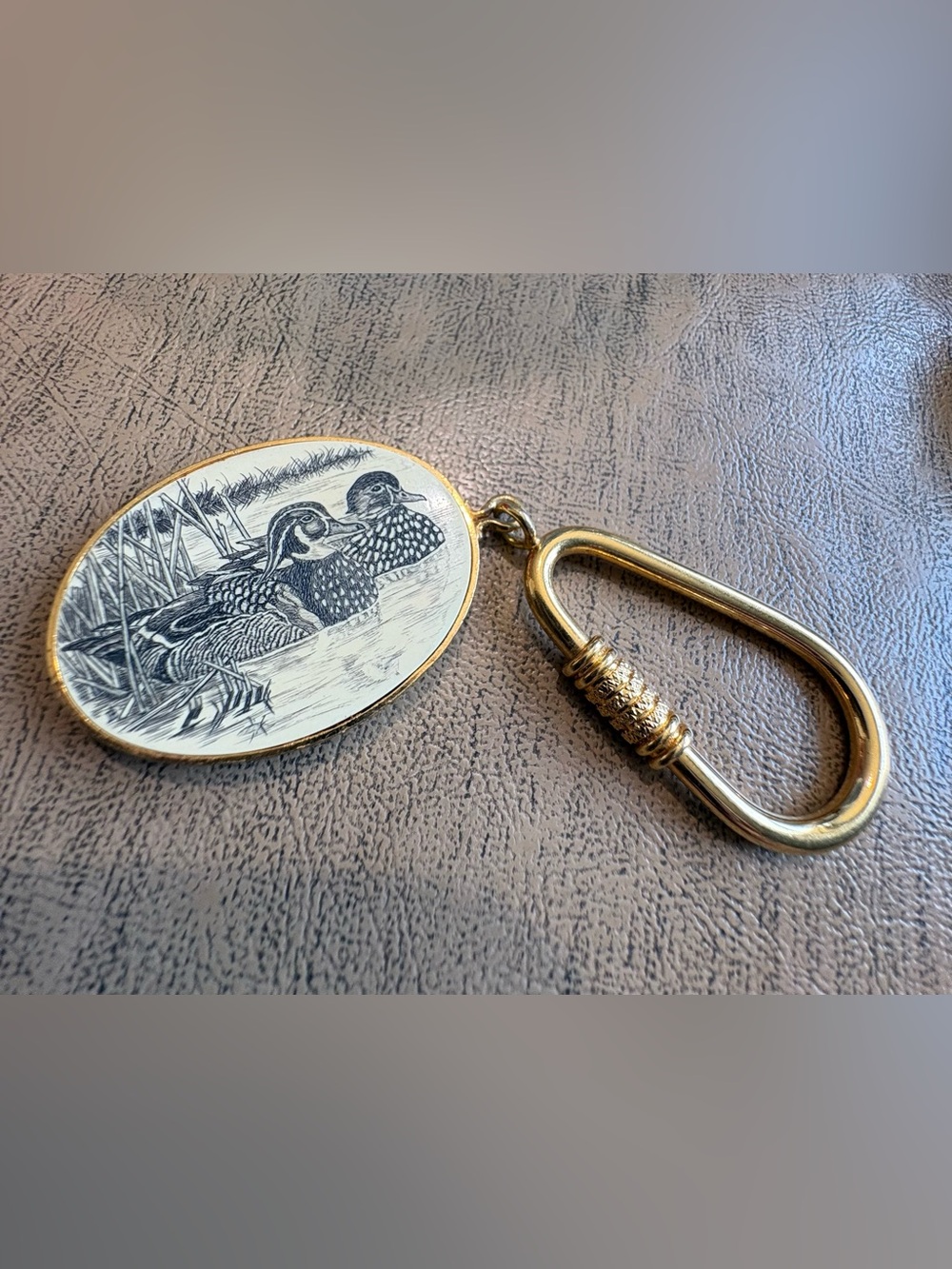 Vintage Braxton Duck Wildlife Keychain